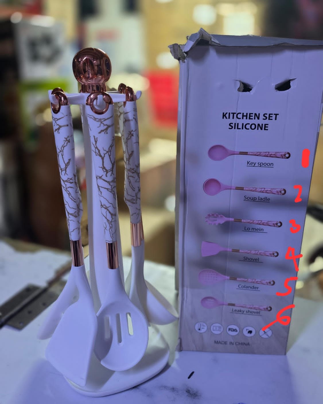 6 set silicone kitchen set