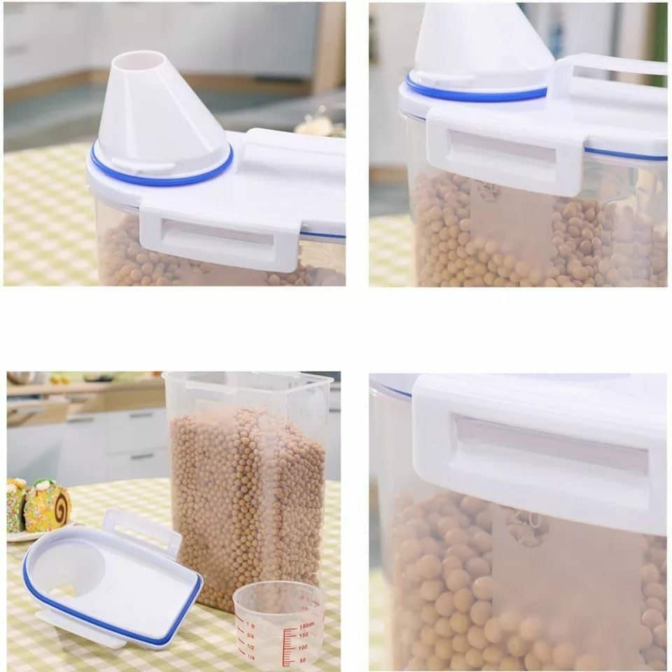 Cereal  Storage Container with measuring cup and handle product image 4