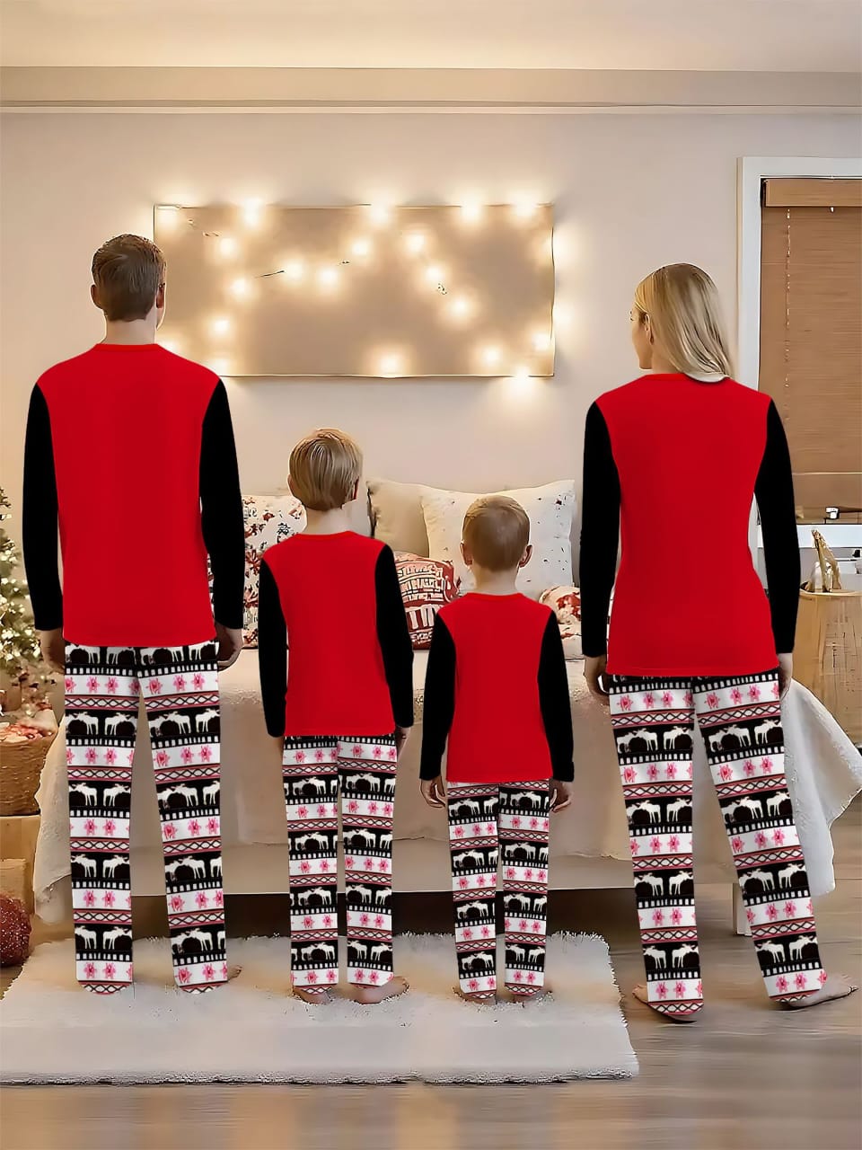 Chrismas pajamas outfit for both adults and kids product image 2