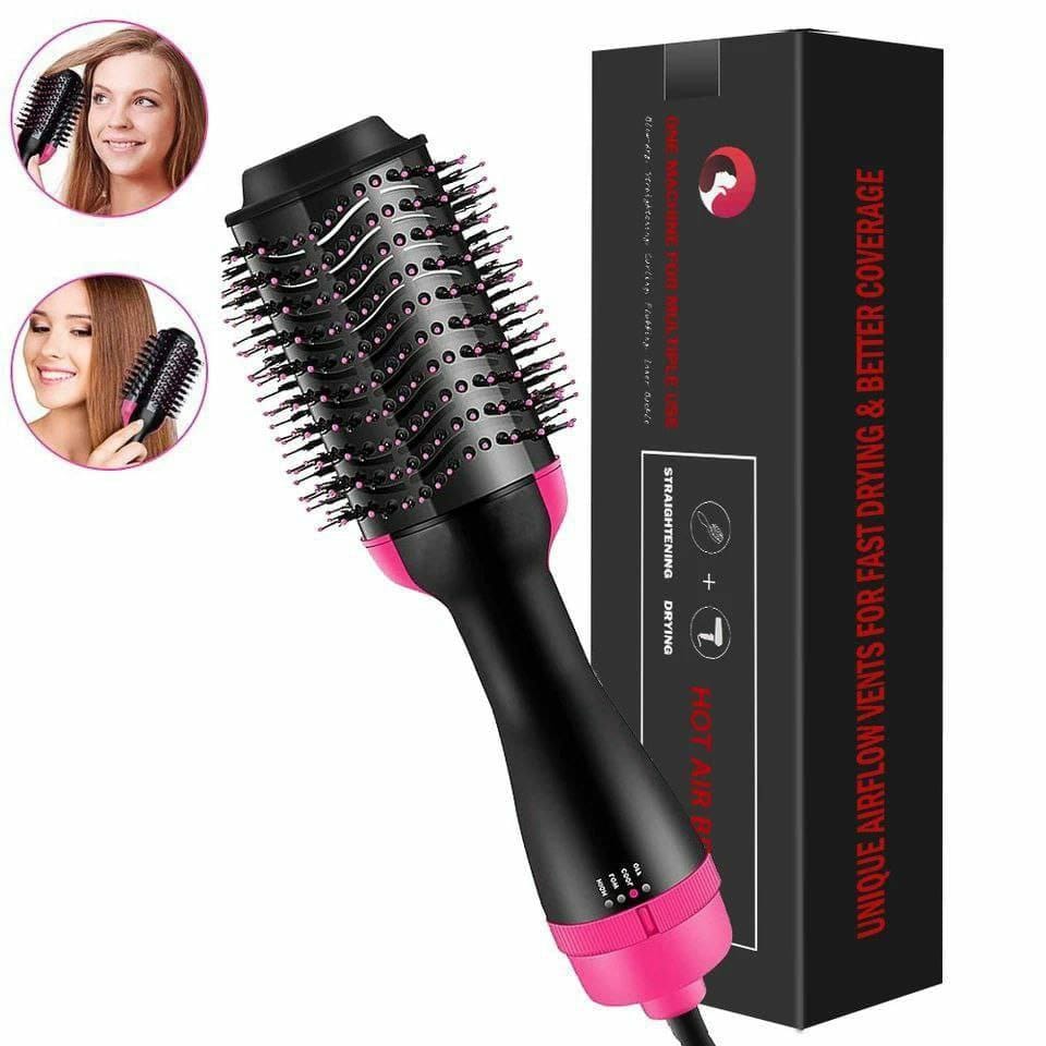 Electric hair straightener brush
