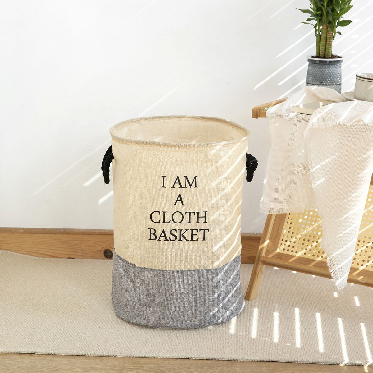 Laundry day round multi-purpose basket with handle product image 4