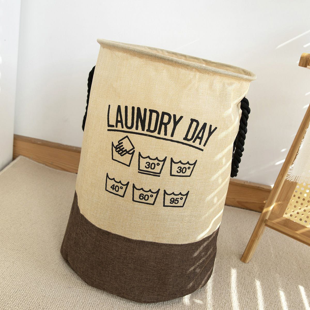Laundry day round multi-purpose basket with handle product image 5