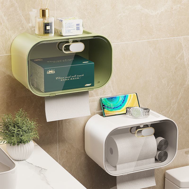 Luxury gold plated wall mounted tissue box product image 3