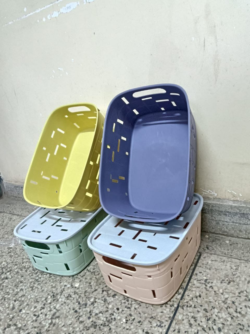 Multipurpose sundries storage baskets with lid product image 5