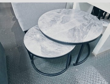 Round Coffee Tables -Marble Top 3pieces - Design 10