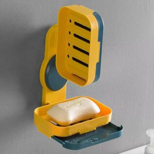 *Double layer rotatable soap dish