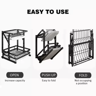 🔅 *2tier dish rack with cutlery holder