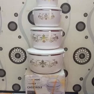 Set of 4 White Casserole….