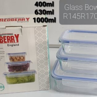 square glass storage bowl