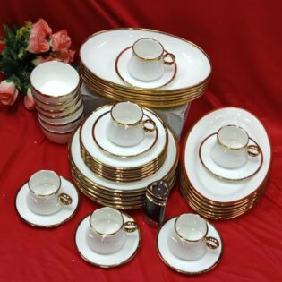 36pcs gold line dinner set
