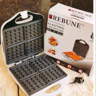 Rebune electric 4 slice waffle maker