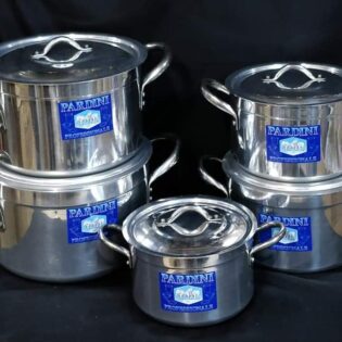 5pcs set pardini premium cookware with lids