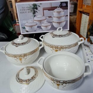 3pcs ceramic serving bowl