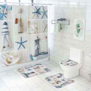 *4 Pcs Bathroom set