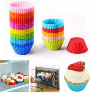 *Silicon cupcake reusable molds