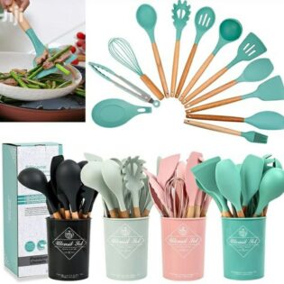 12pc high temperature nonstick silicone kitchen utensil set