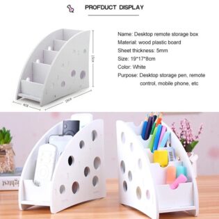 DIY softwood remote organizer