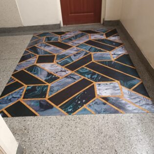 Rubber bottom carpets size 5by8