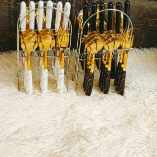 Nordic gold cutlery sets