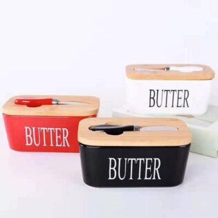 Ceramic butter set