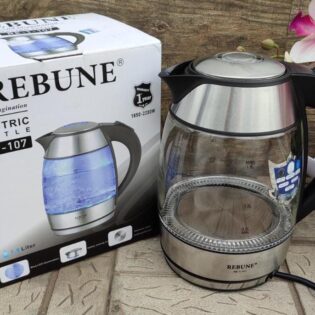 1.8ltrs Rebune Glass Kettle