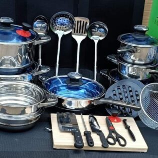 30pcs marwa  Germany stainless Steel cookware set