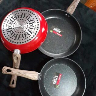 Heavy guage stone mable frying pan