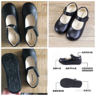 🔹Girls high quality leather school shoes