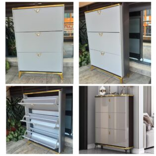 Bucket Flip Shoe Cabinet (Double Layer)