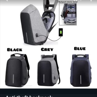 Antitheft backpack bags