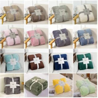 Warm microfiber fleece/fleece blanket