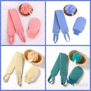 3pcs set exfoliating body scrubber