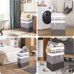 Foldable canvas Laundry basket