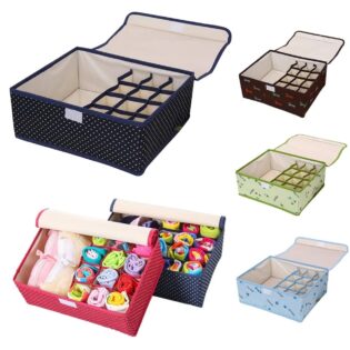 13 Grid Socks Bra Panty Underwear Storage Organizer Box