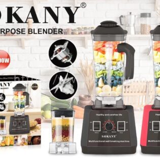 2 in 1, 5000 Watts Sokany commercial blender