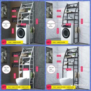New upgraded washing machine / toilet stand  organiser