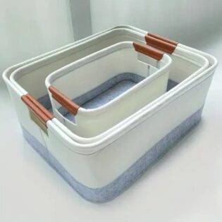 3pcs Collapsible Storage Baskets