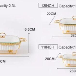 3pcs ceramic food warmers now available