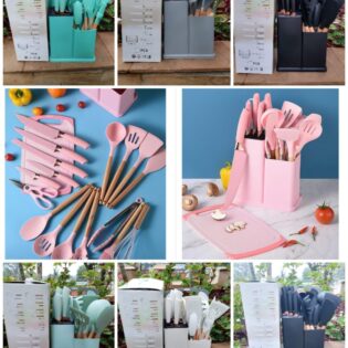 Kitchen Silicone Spoon Set