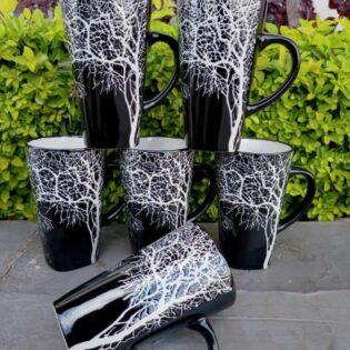 6 pcs tree mugs