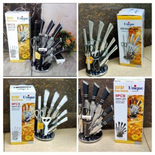 9 PCs unique knives set