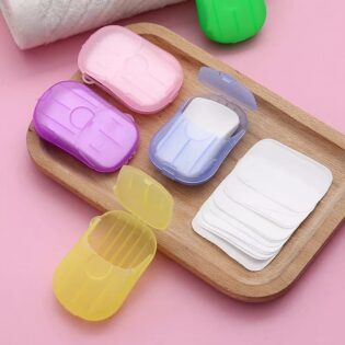 20Pcs Disposable travel Paper soap