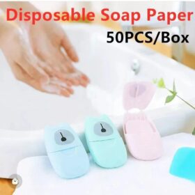 50Pcs Disposable Travel Soap Paper