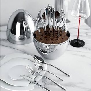 36pc Executive Egg- shaped Cutlery