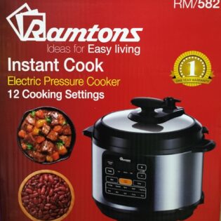 RM582 ,6ltrs Ramtons electric pressure cooker
