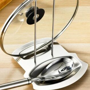 *Stainless steel Serving spoon and Pot lid rest (pot rack)