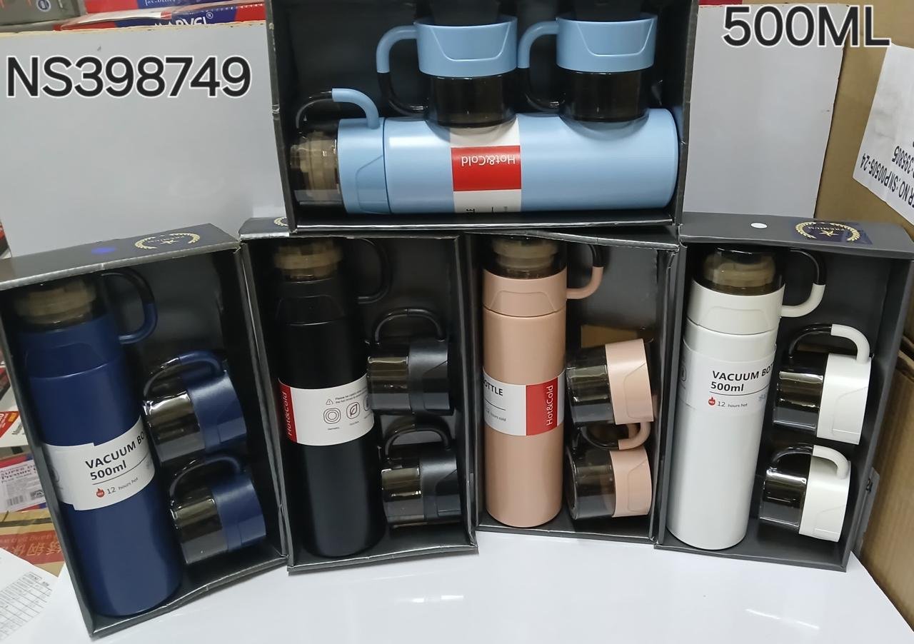 *500ML  3 cup Flask Set unbreakable  vacuum flask – Product insights and advice