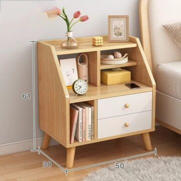 *Bedside table with compartments and two drawers – Product insights and advice