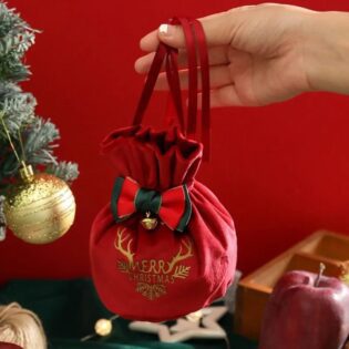 *Christmas velvet candy /  Gift Drawstring bag