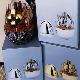 Egg shaped cutlery sets